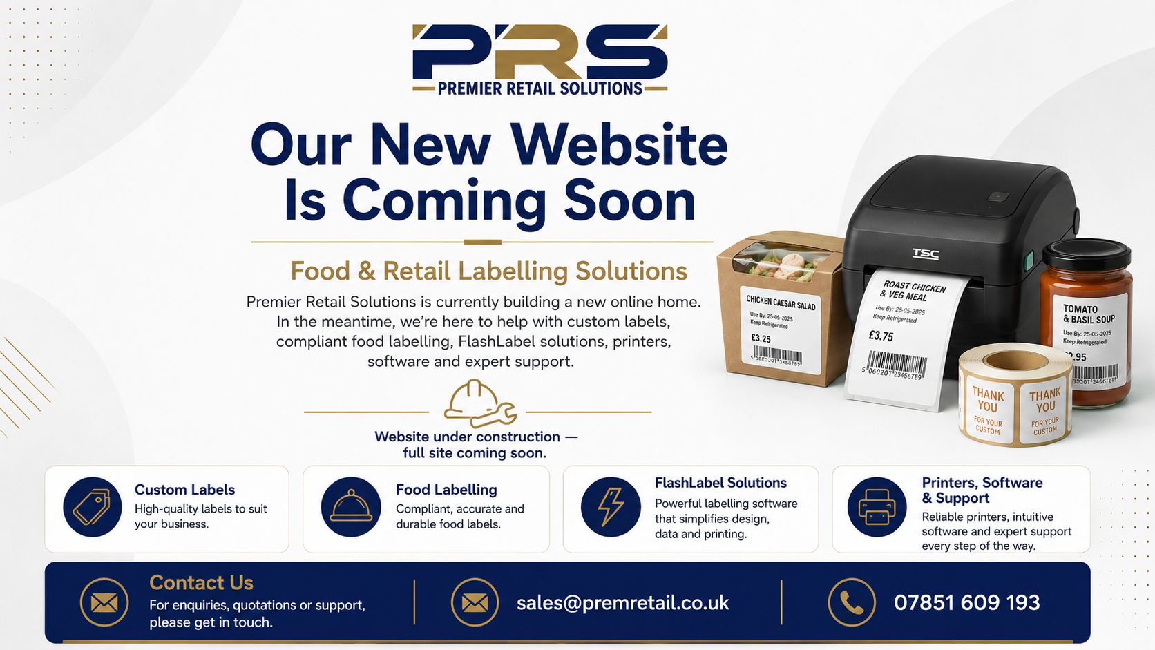 Premier Retail Solutions website coming soon